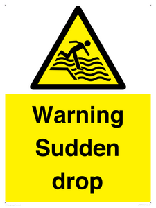Warning Sudden drop